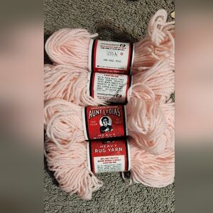 American Thread Aunt Lydia's Heavy Rug Yarn Vintage Lot Of 4